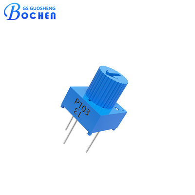 Quadrat durch Loch Einfachdreh-Cermett Trimmer Präzisionspotentiometer 3362 0,5w 10Ω bis 5MΩ 1/4 ′′